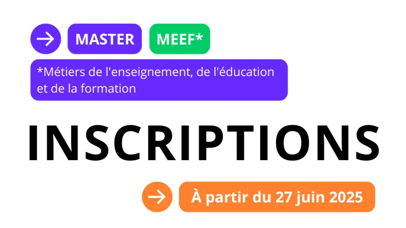 Inscriptions administratives 2025 à l’INSPÉ de Paris