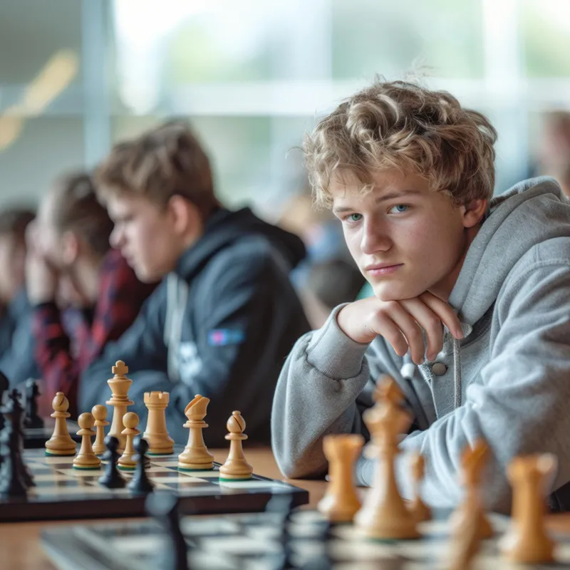 Parties simultanées d’échecs avec la championne de France Yosha Iglesias à l’INSPÉ de Paris