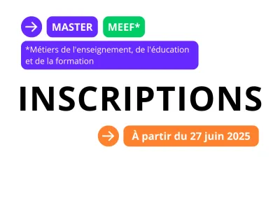 Inscriptions administratives 2025 à l’INSPÉ de Paris