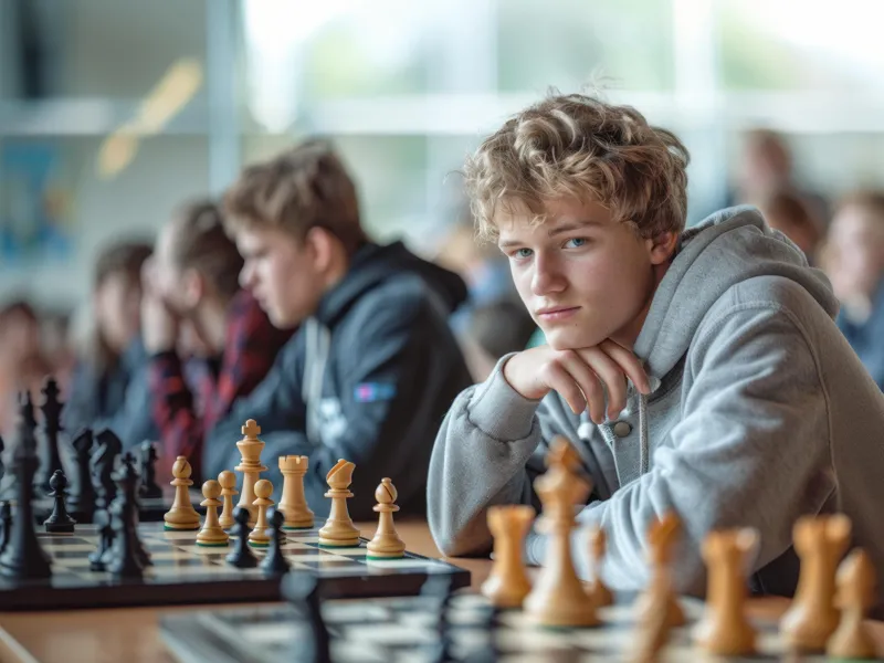 Parties simultanées d’échecs avec la championne de France Yosha Iglesias à l’INSPÉ de Paris