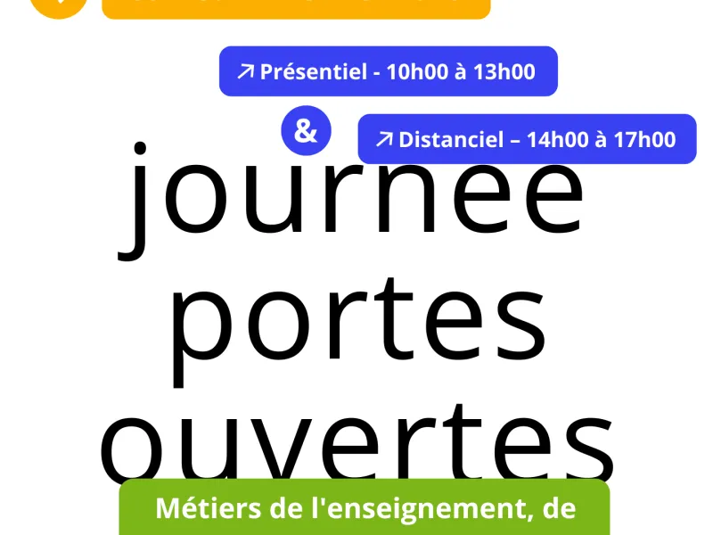 Journée portes ouvertes de l'INSPÉ de Paris 2026