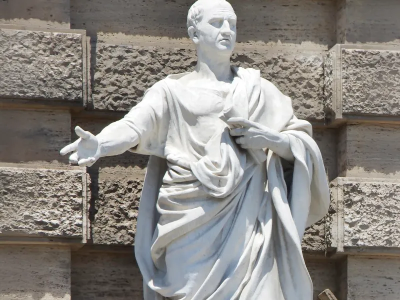 Statue de Cicerone - Journées d’études "Lire et enseigner le Pro Archia"