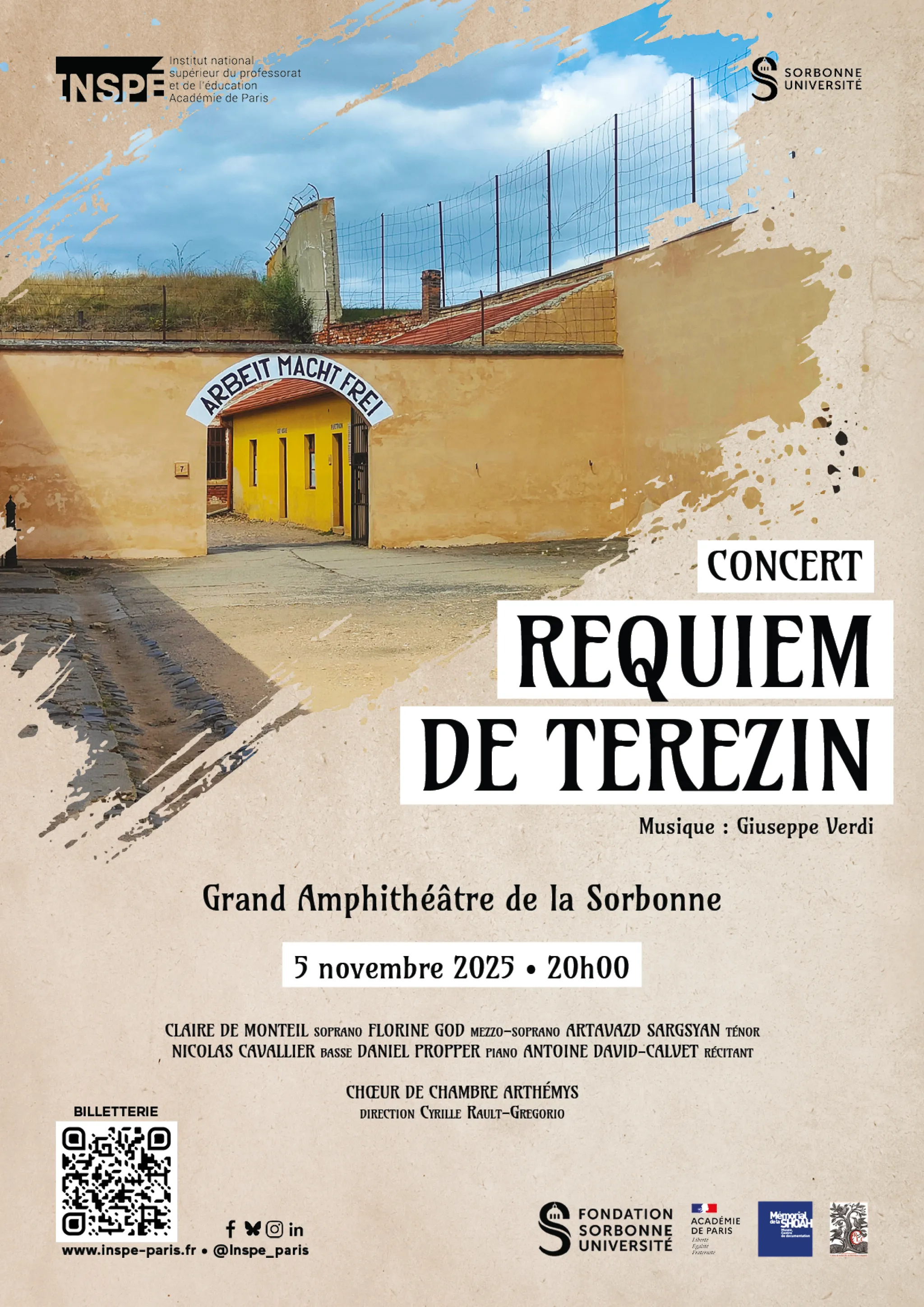 Concert : Requiem de Verdi version Terezin