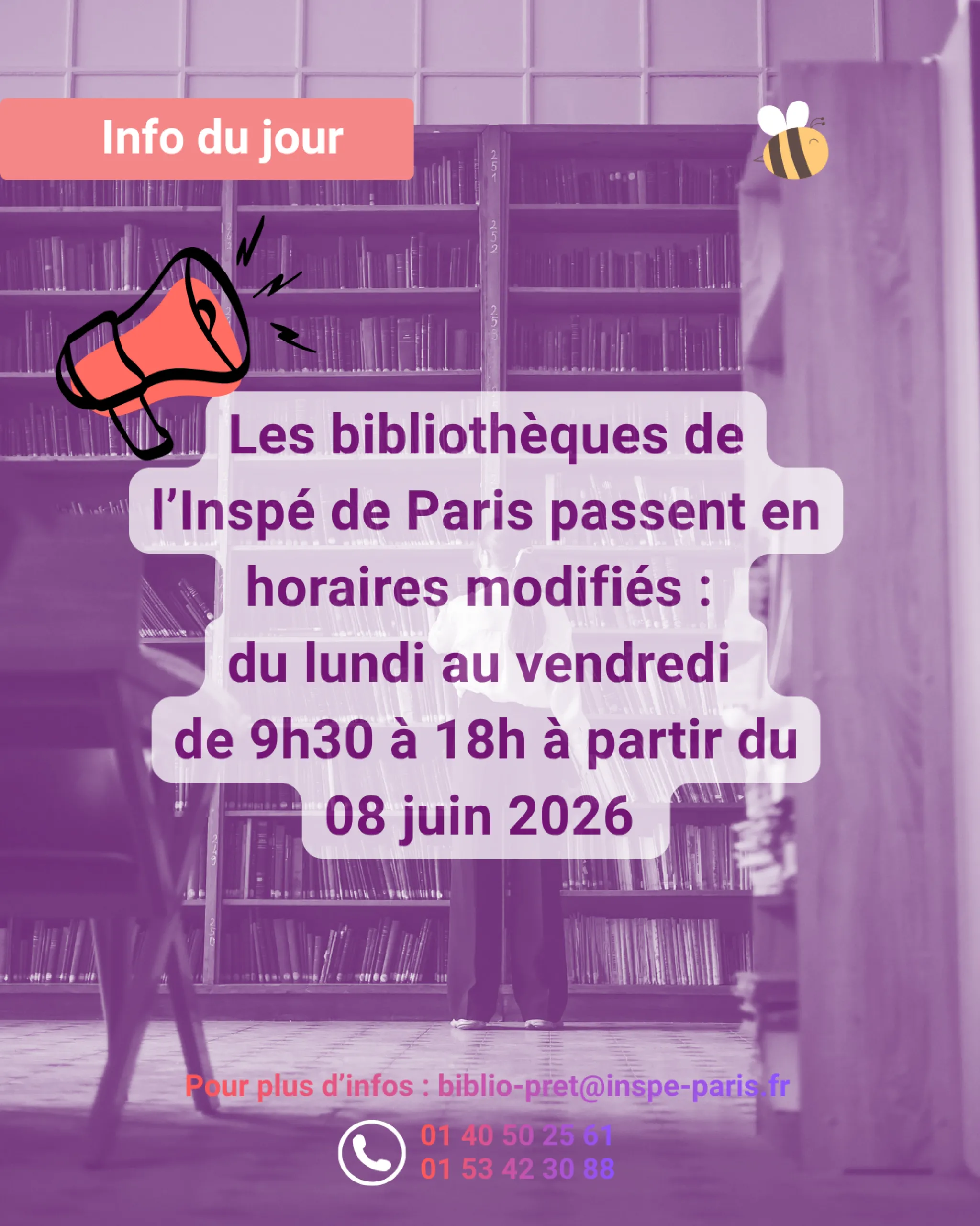 horaires modifiés